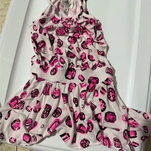 Milly Mini Pink and White Gem Print Dress